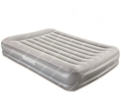 Bestway 67632 Двухспальная надувная кровать,  203х152х38см со встроенным электронасосом